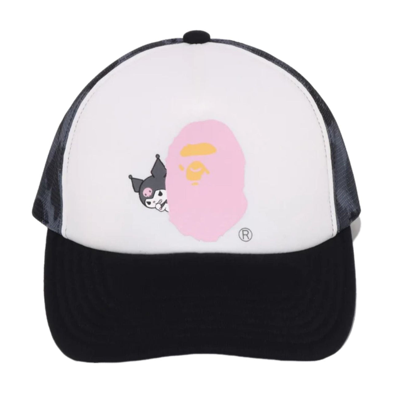 (WMNS) A Bathing Ape x Kuromi ABC Camo Mesh Cap 'Black' 1M23-280-901
