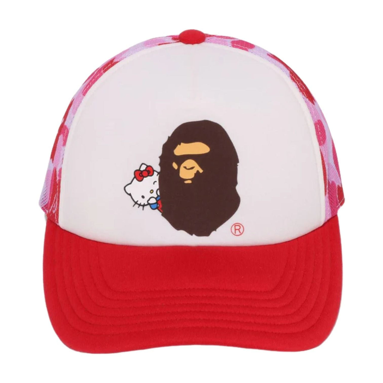 (WMNS) A BATHING APE x HELLO KITTY ABC Camo Mesh Cap 'Pink' 1M23-280-902
