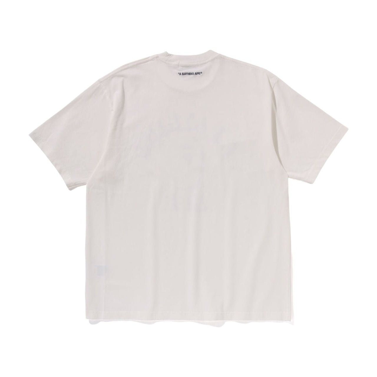 A Bathing Ape Garment Dye Spray Print College Relaxed Fit T-Shirt 'Ivory' 1L30-109-345-IVRY