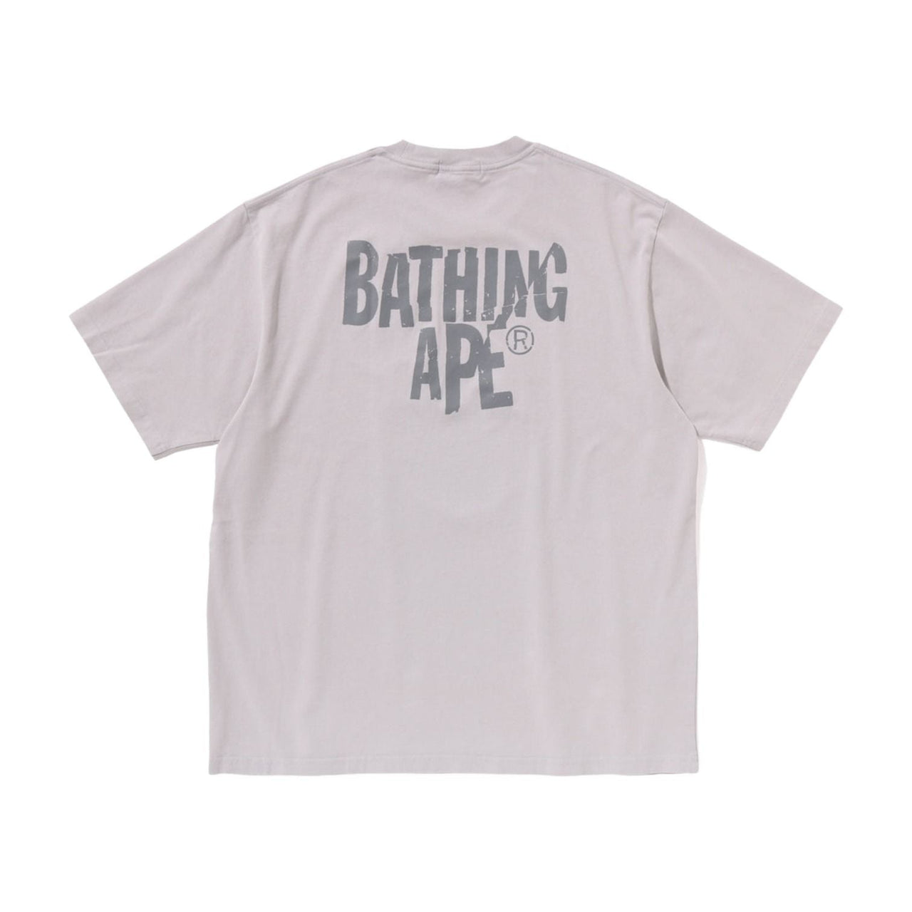 A Bathing Ape Heavy Washed Ape Head Relaxed Fit T-Shirt 'Gray' 1L30-109-351-GRY
