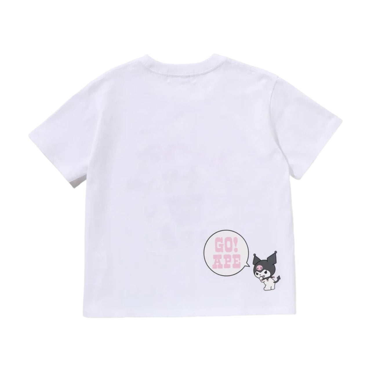 (WMNS) A BATHING APE x Kuromi College Mini T-Shirt 'White' 1M23-209-903-WHT
