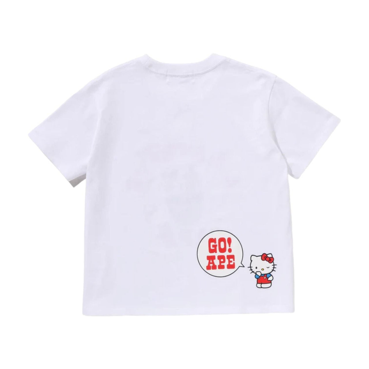 (WMNS) A BATHING APE x HELLO KITTY College Mini T-Shirt 'White' 1M23-209-904-WHT