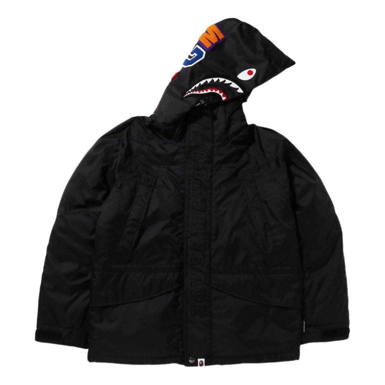 A Bathing Ape Shark Snowboard Down Jacket 'Black' 1I80-144-009-BLK
