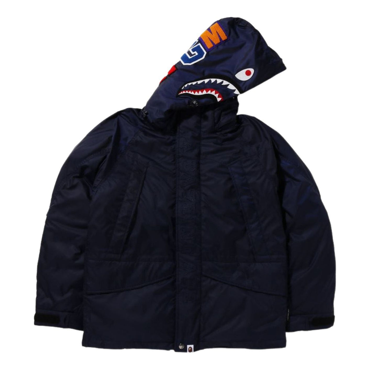 A Bathing Ape Shark Snowboard Down Jacket 'Navy' 1I80-144-009-NVY