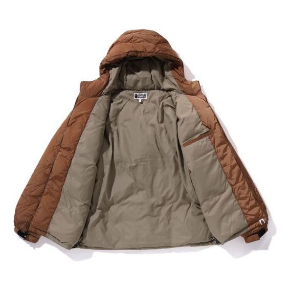 A Bathing Ape STA Quilting Down Jacket 'Brown' 1J80-144-001-BRW