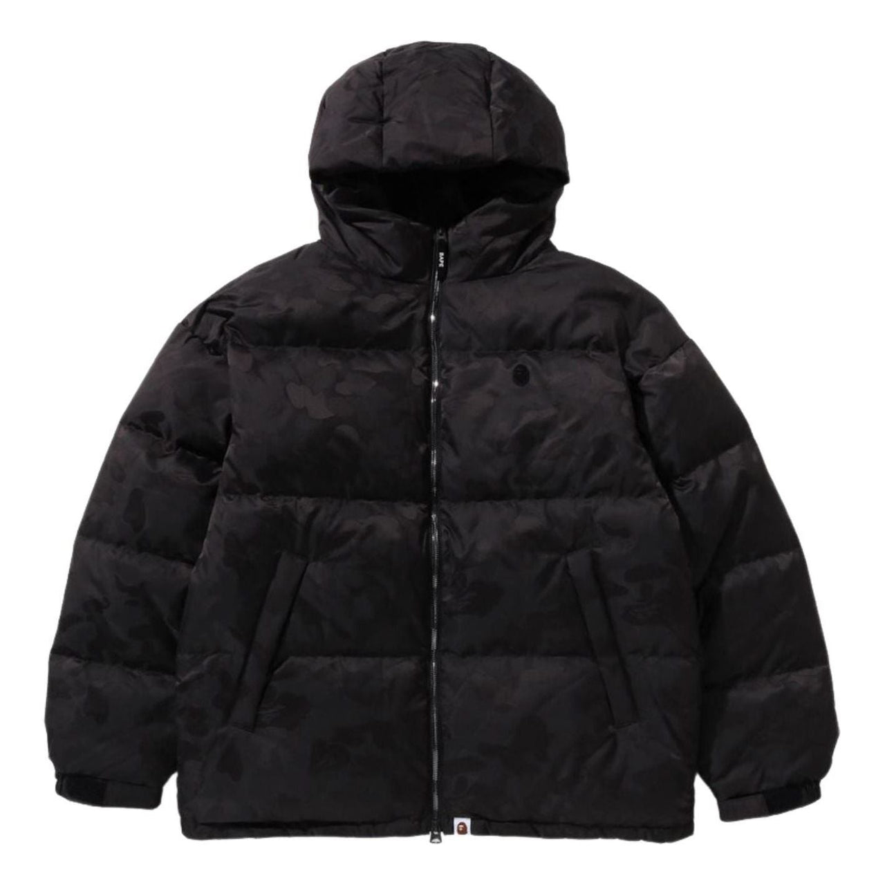A Bathing Ape Solid Camo Jacquard Jacket 'Black' 1K80-144-001-BLK