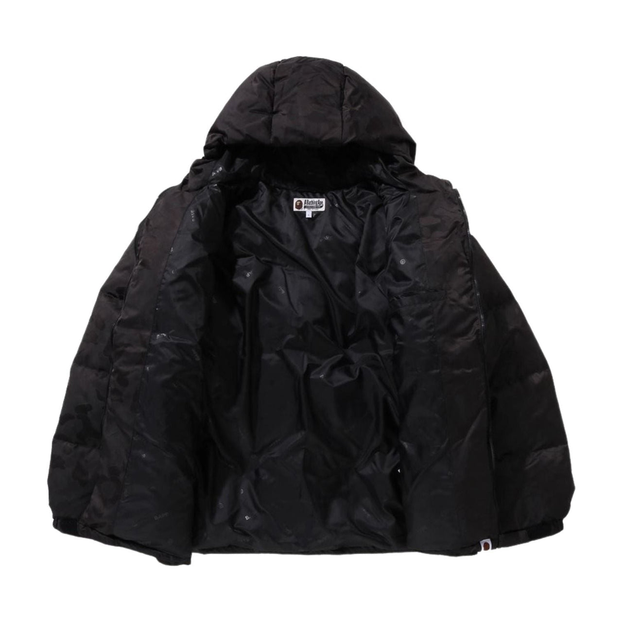 A Bathing Ape Solid Camo Jacquard Jacket 'Black' 1K80-144-001-BLK