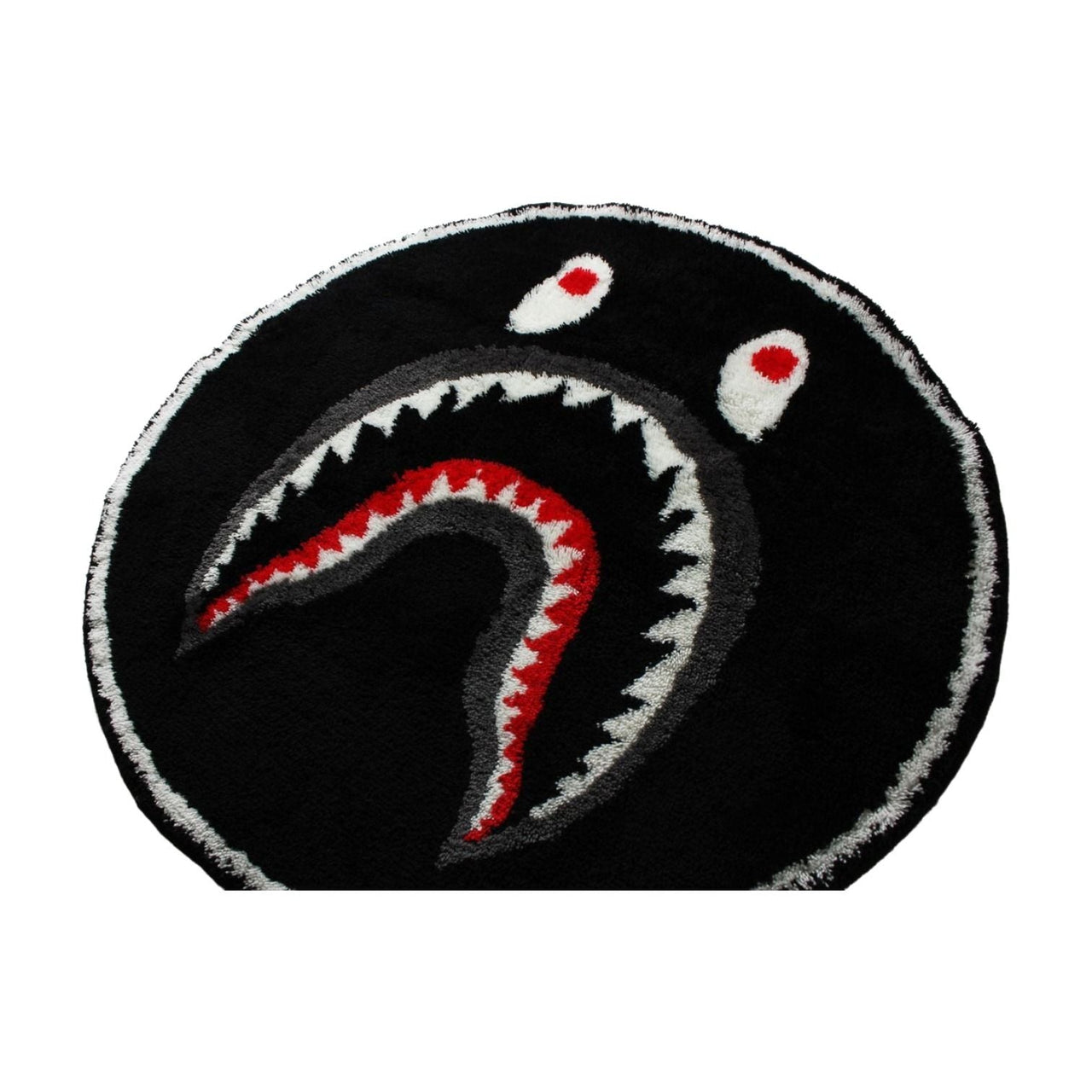 A Bathing Ape Shark Rug Mat 'Black' 1H80-182-032