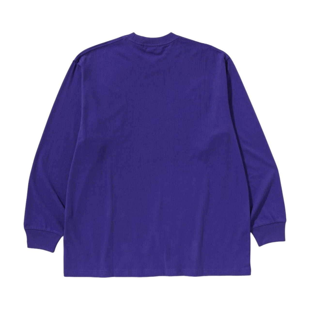 A Bathing Ape Marbling Camo Ape Head Relaxed L/S T-Shirt 'Purple' 1K80-111-339-PUR