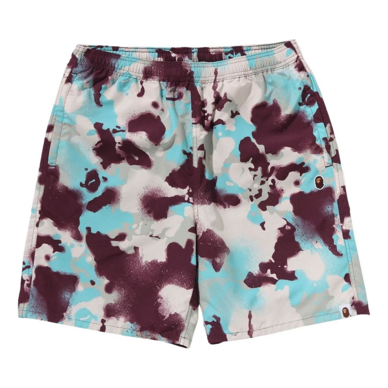 A Bathing Ape Map Camo Regular Fit Beach Shorts 'Multicolor' 1L30-153-002-MULTI