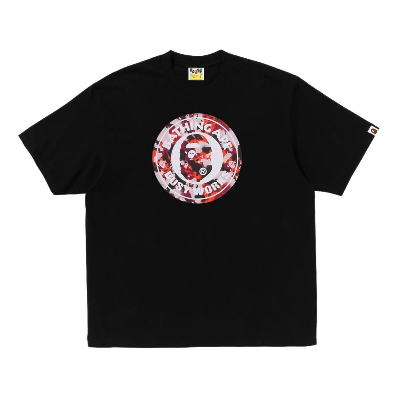 A Bathing Ape Map Camo Busy Works Relaxed Fit T-Shirt 'Black' 1L30-110-320-BLK