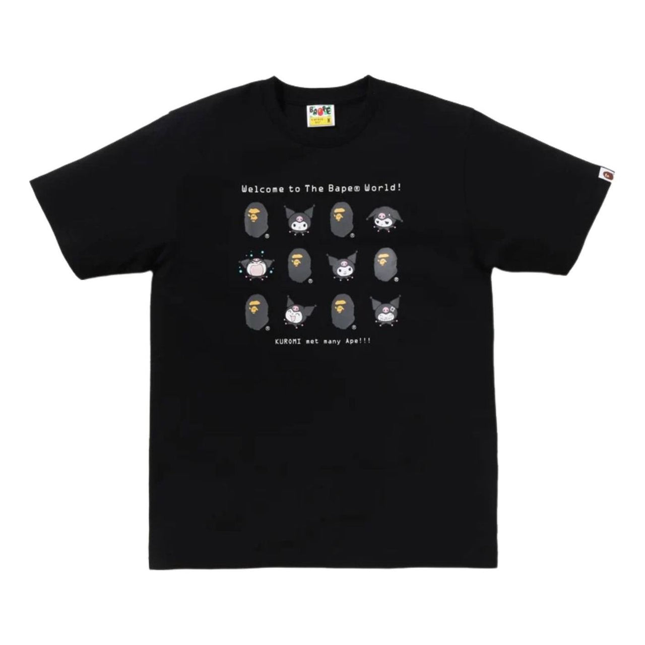 (WMNS) A BATHING APE x Kuromi T-Shirt 'Black' 1M23-210-901-BLK
