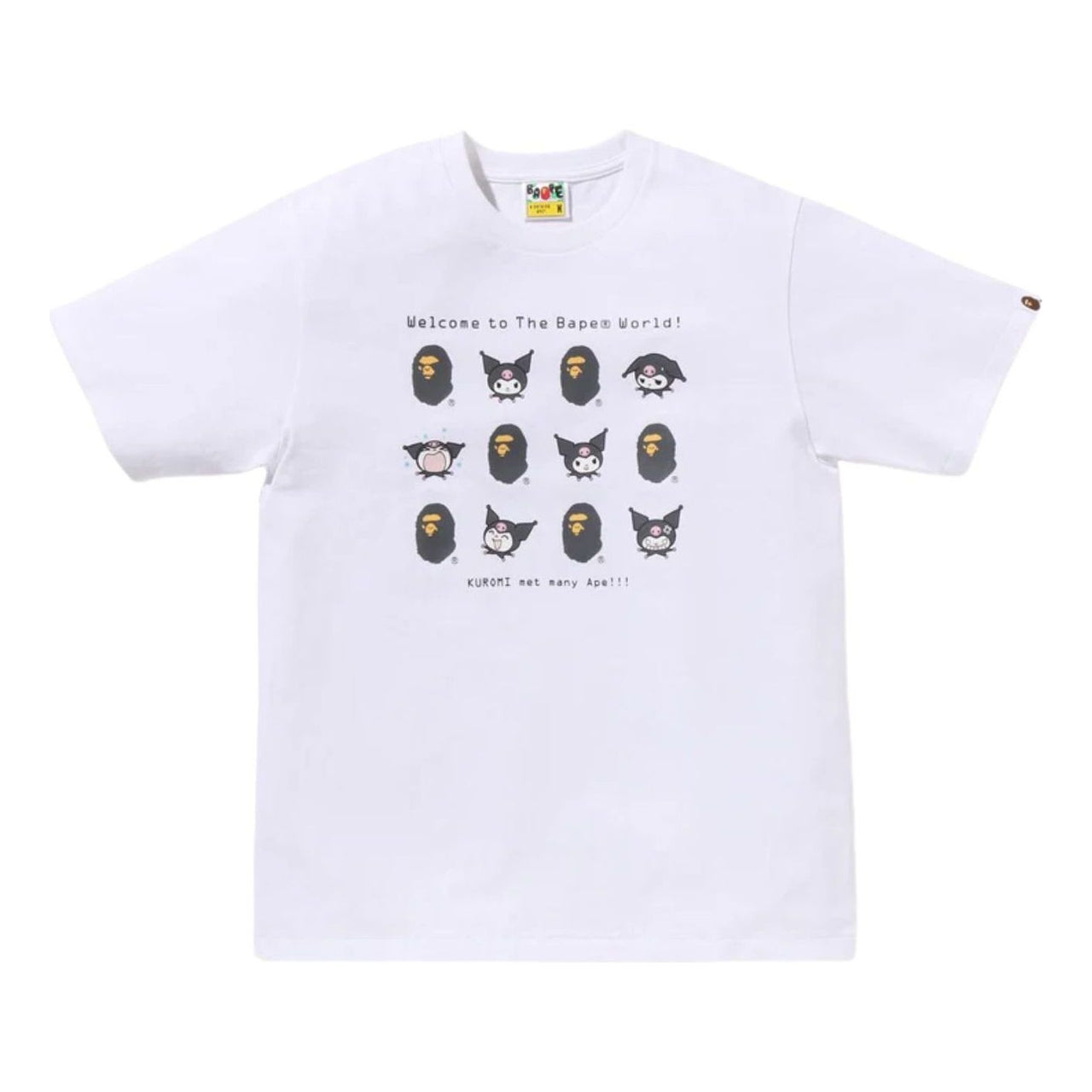(WMNS) A Bathing Ape x Kuromi Ladies T-Shirt 'White' 1M23-210-901-WHT