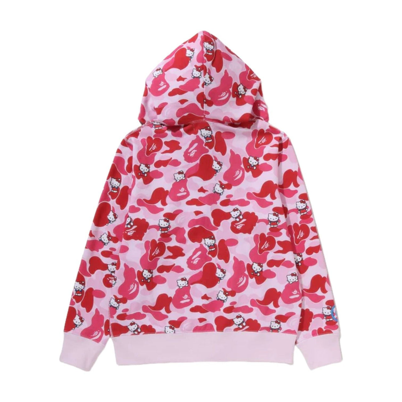 (WMNS) A Bathing Ape x HELLO KITTY Camo Full Zip Hoodie 'Pink' 1M23-215-902