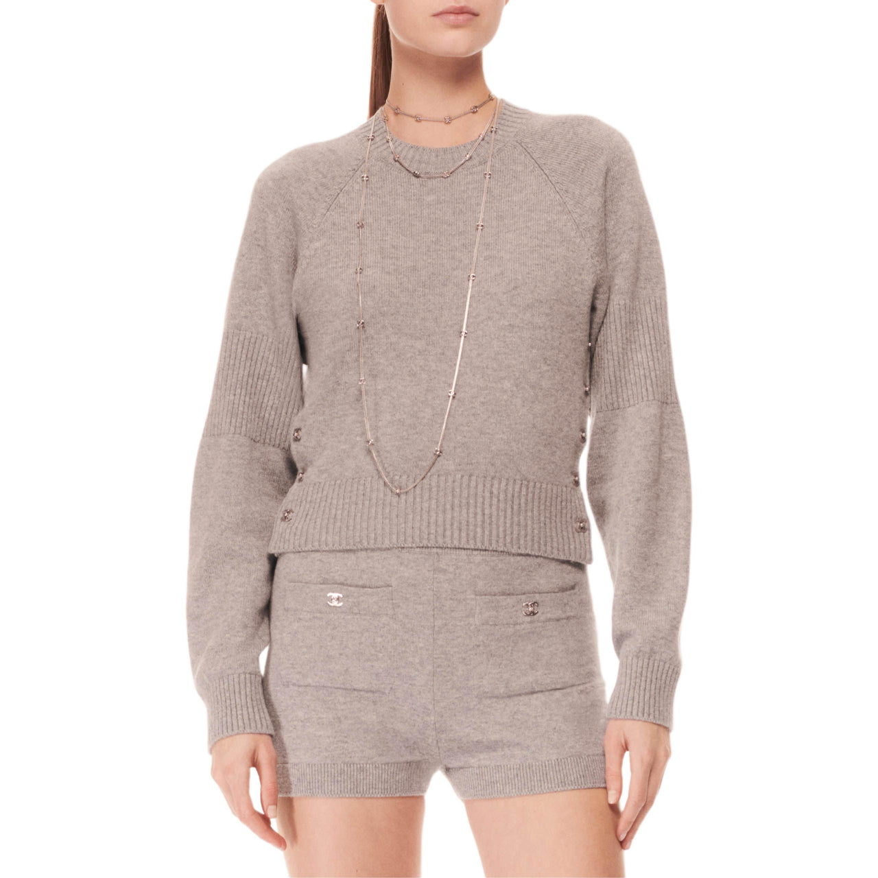 CHANEL FW24 Knitwear Women's Khaki