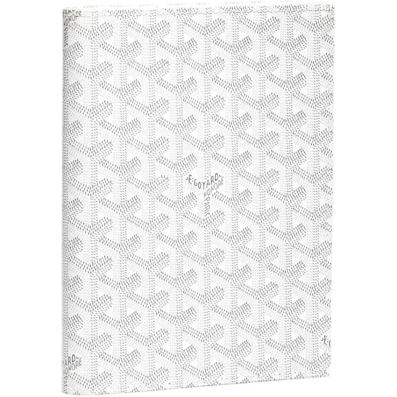 GOYARD Canvas With Calfskin Storage Bag Unisex White