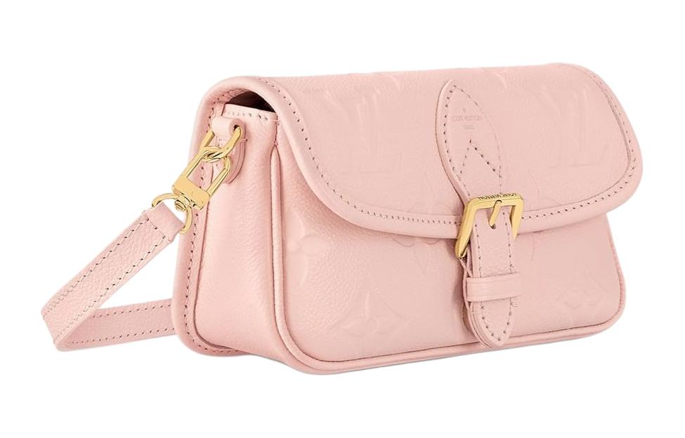 LOUIS VUITTON Leather Baguette Bag Shoulder Bag Crossbody Handbag Shoulder Bag Women's Cherry Blossom Pink