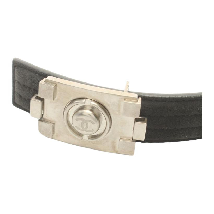 CHANEL 1986-1988 Cc Suede Belt