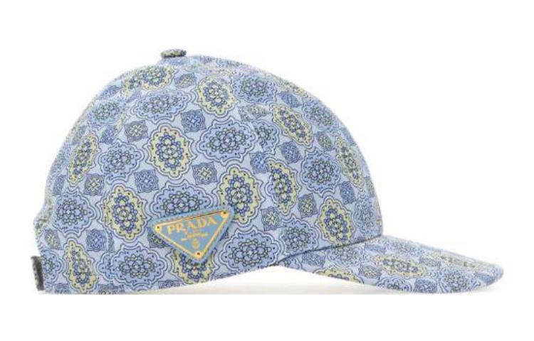 PRADA Cotton Baseball Caps Women's Blue