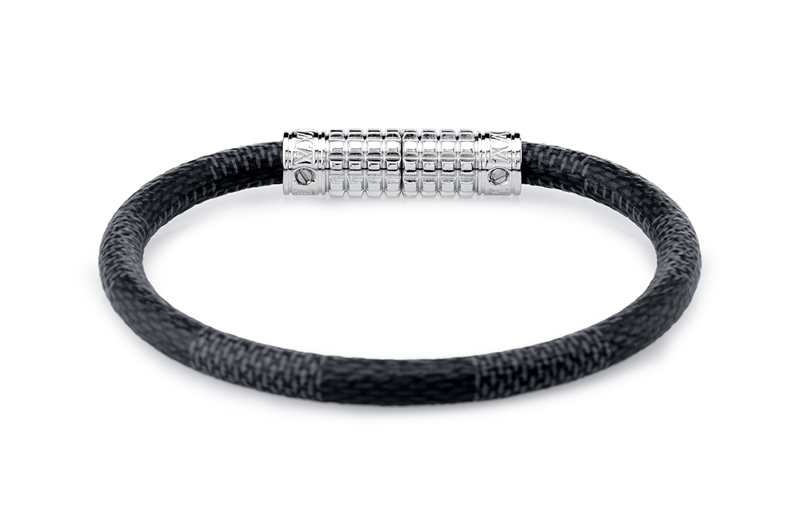 LOUIS VUITTON Canvas Bangles Men's Black