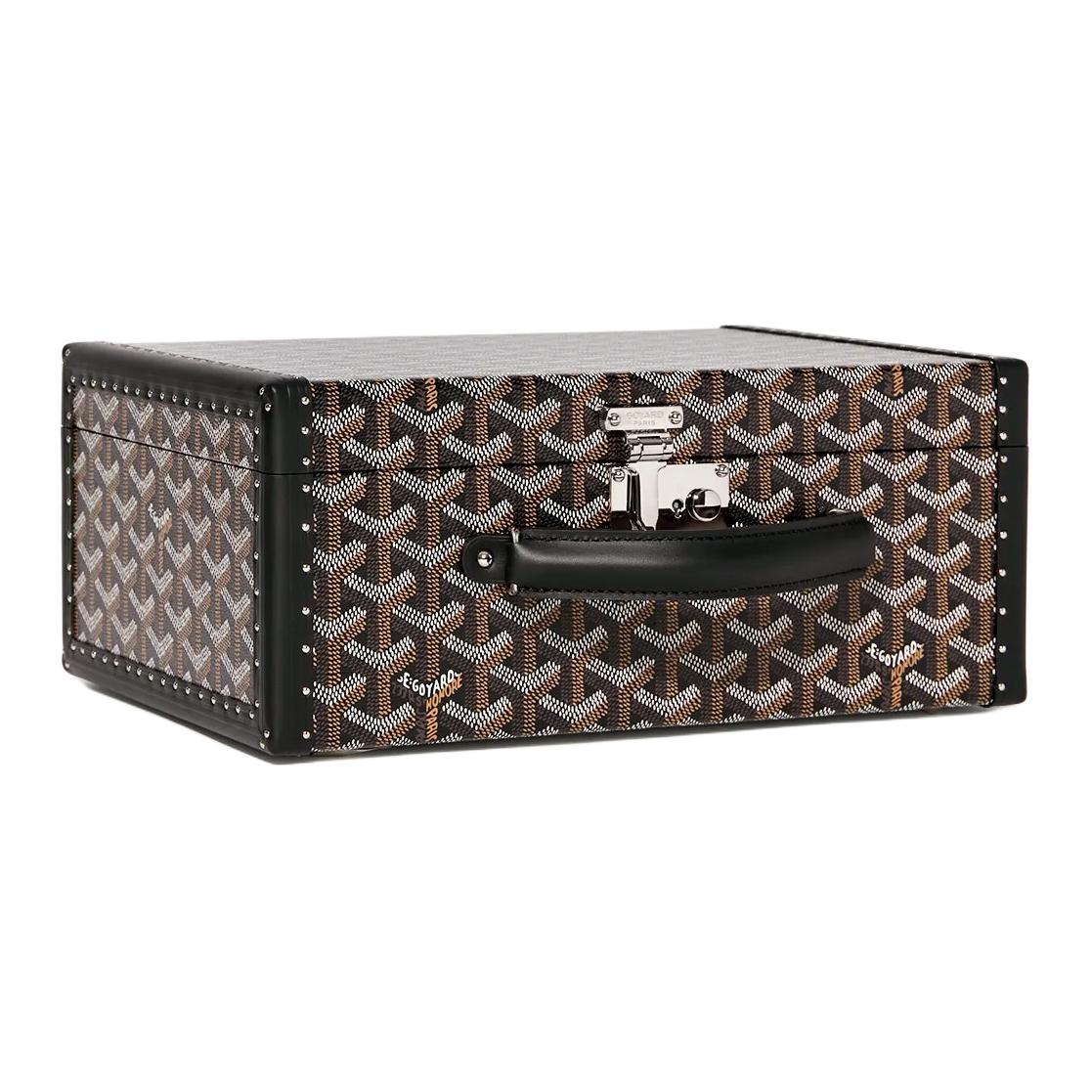 GOYARD Jou Canvas Storage Boxes Men's Black