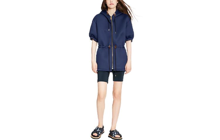 LOUIS VUITTON FW22 Parka Coat Women's Marine Blue