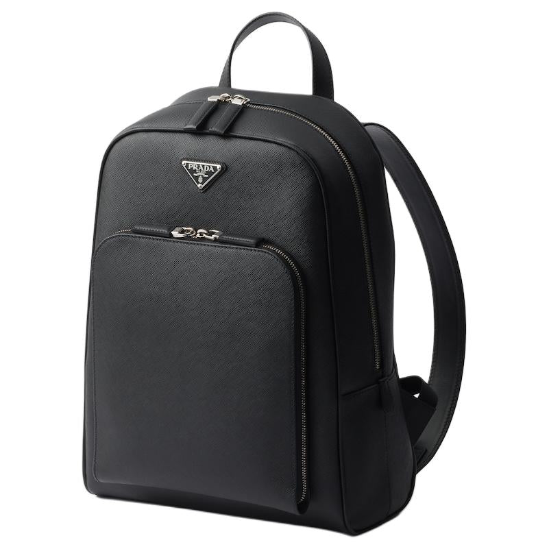 PRADA Calfskin Backpack Men's Black