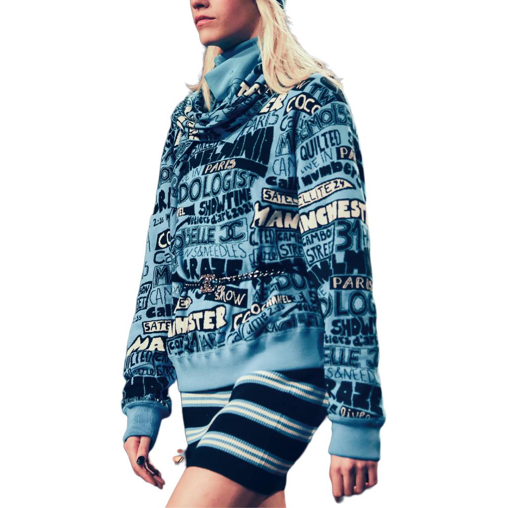 CHANEL FW24 Sweatshirt Women's Blue