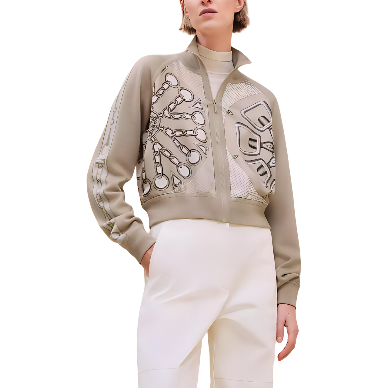 HERMES Jackets Coats Women's Beige