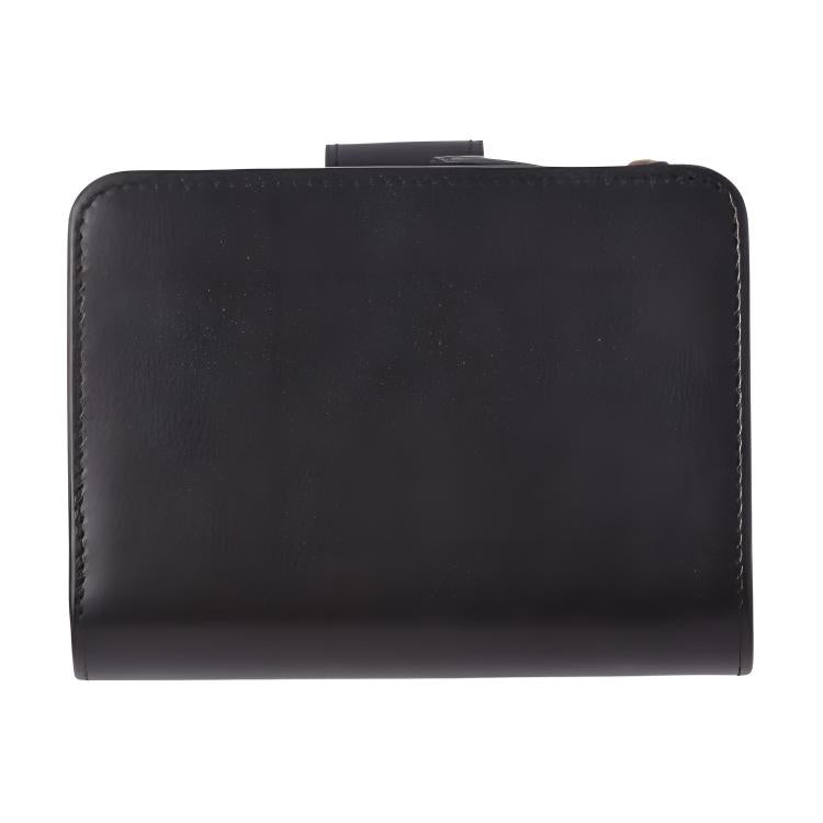 PRADA Calfskin Wallet Trumpets Women's Black