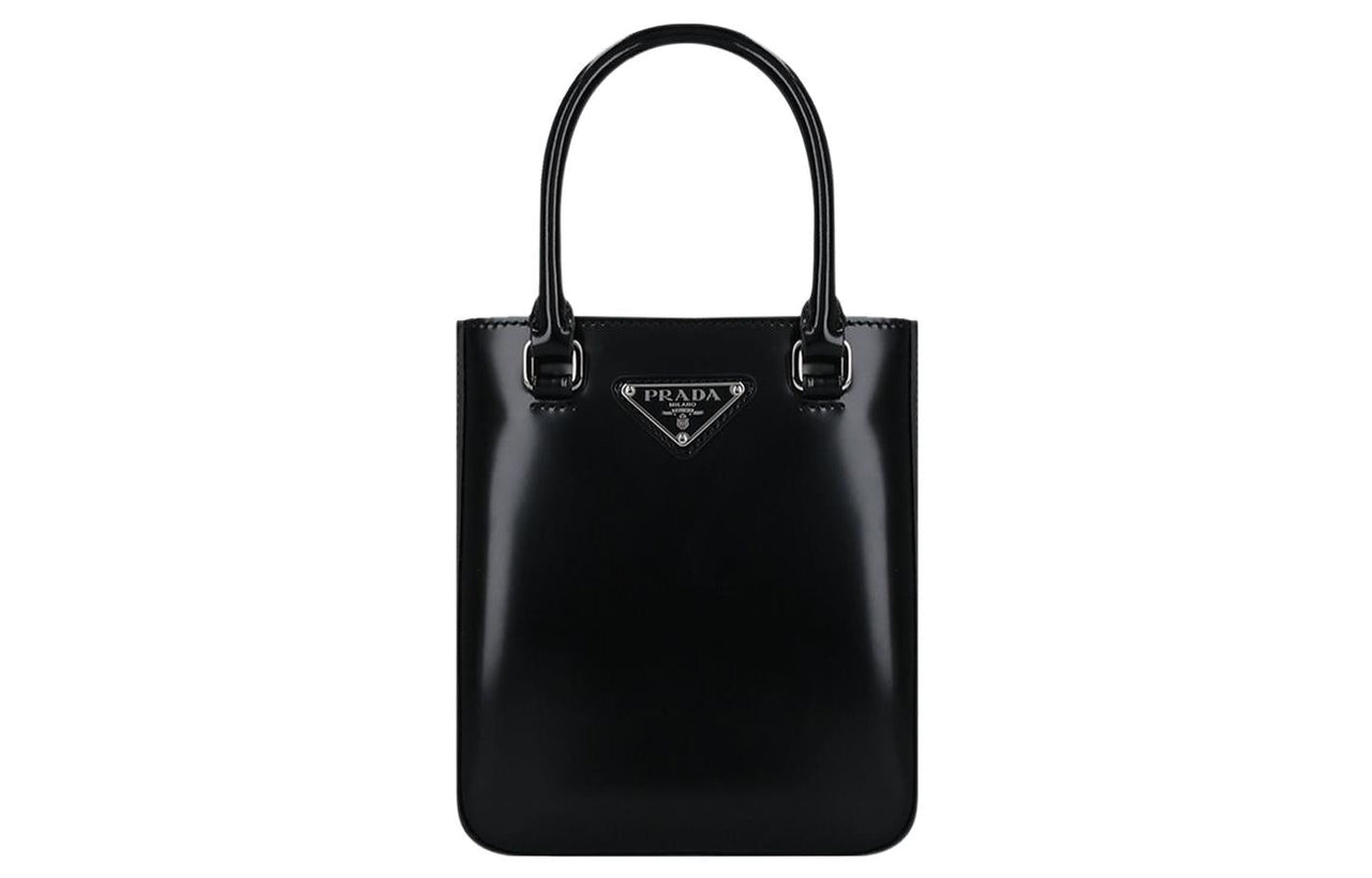 PRADA Calfskin Shoulder Bag Crossbody Bag Handbag Women's Black