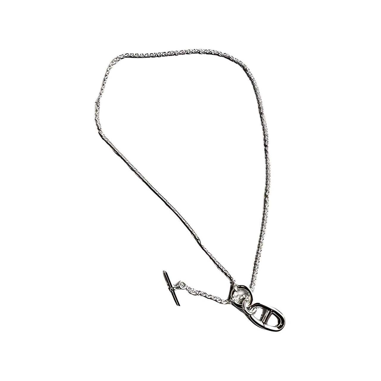 HERMES 925 Sterling Silver Pendants Men's Silver