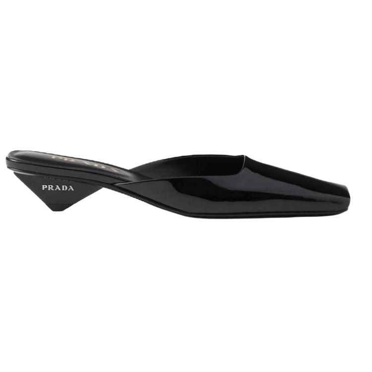 PRADA Closed Toe Slippers 3.5cm Women's Black