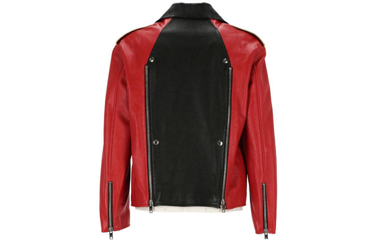 CELINE FW23 Leather Jacket Men's Red