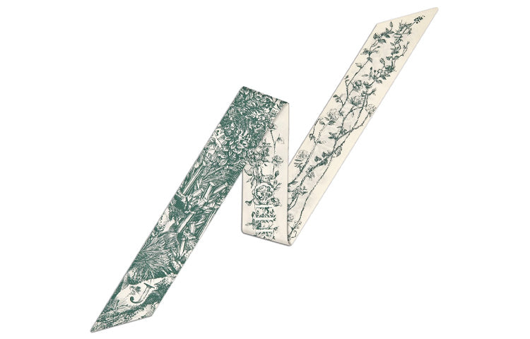 DIOR Silk Scarves Women's Green
