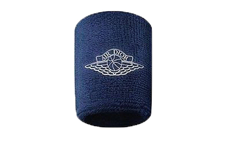 DIOR x Air Jordan Running Wristbands Breathable Navy Blue