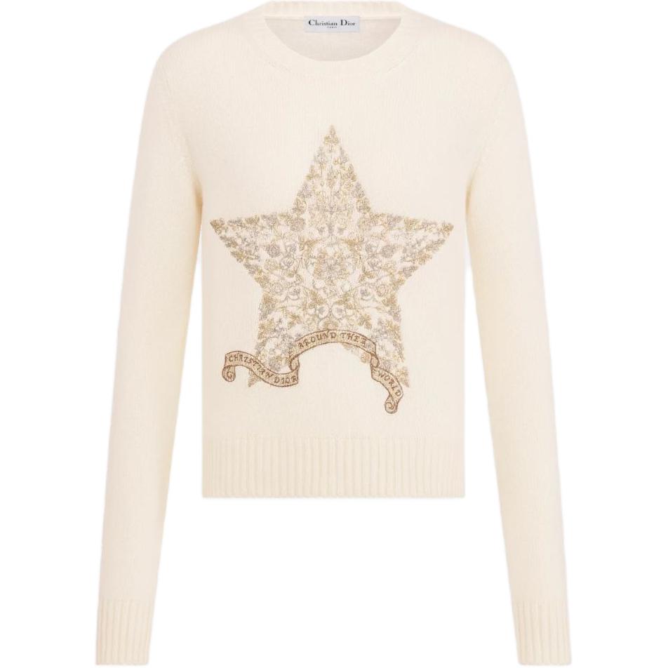 DIOR Cashmere Sweater Women's Ecru
