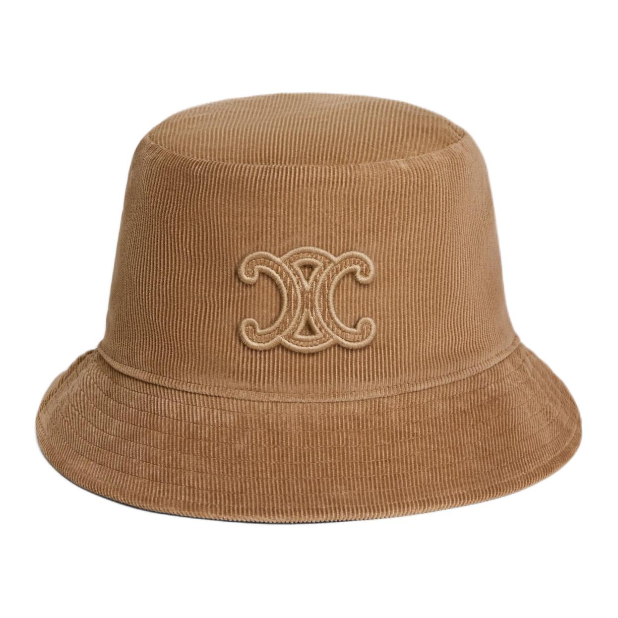 CELINE Triomphe Bucket Hat In Corduroy