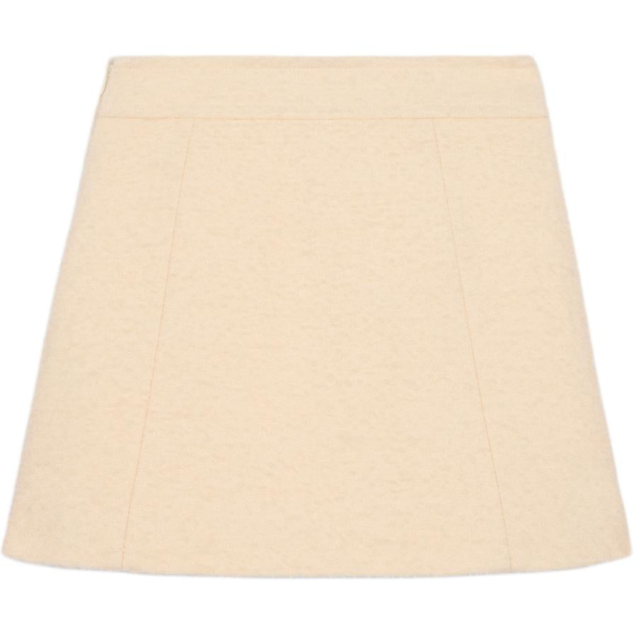 CELINE Embroidered Mini Skirt In Bouclette Natté