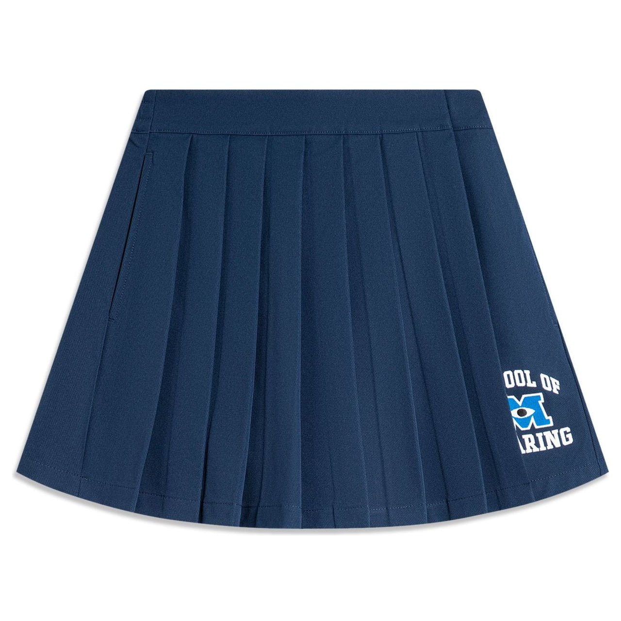 (WMNS) Li-Ning x Disney Monsters University Graphic Skirt 'Navy' ASKU126-2