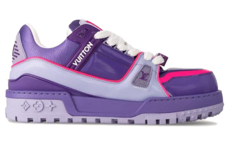 LOUIS VUITTON Trainer Maxi Low-Top Skateboard Shoes Men's Purple