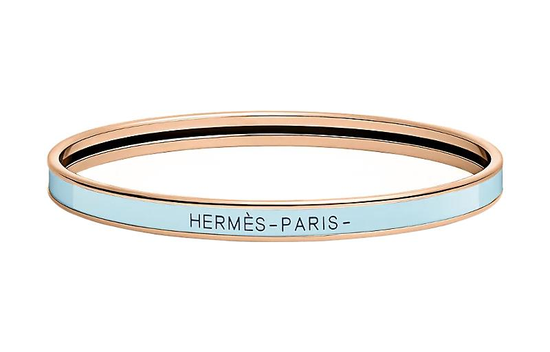 HERMES Bangles Women's Blue/Rose Gold