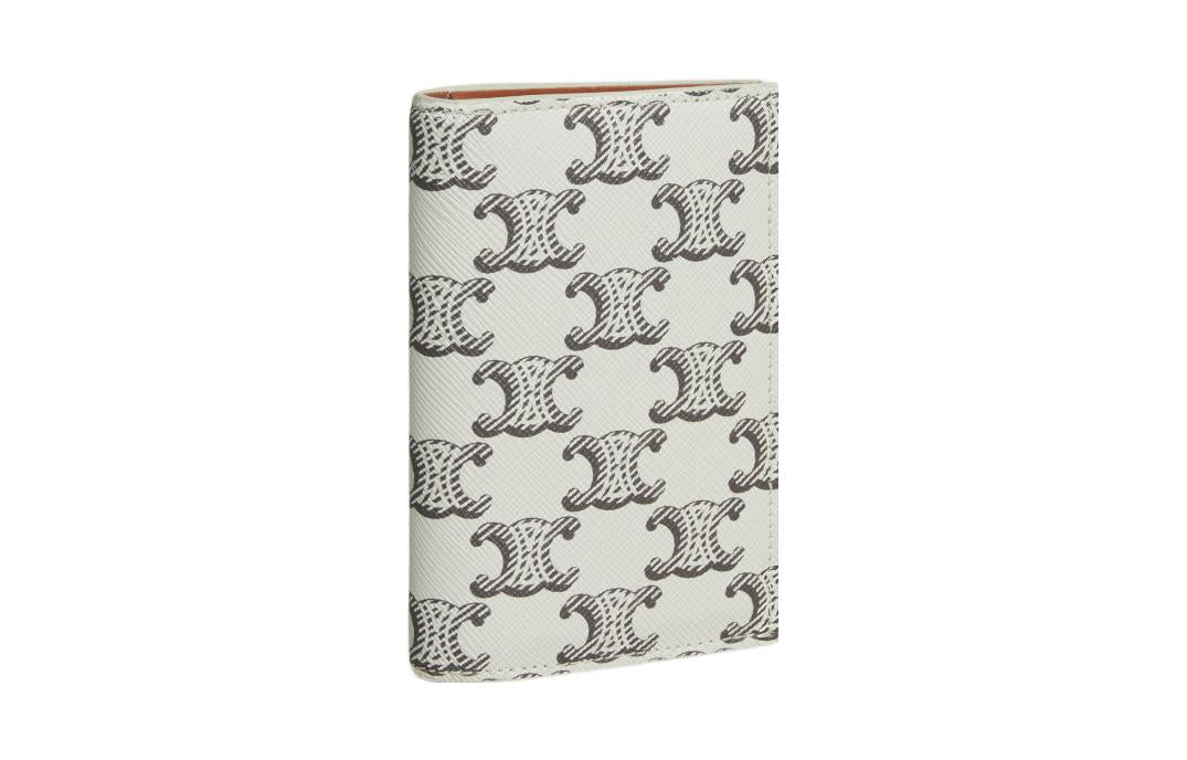 CELINE Cow Leather Binding Card Holder Men's Tan/Light Umber