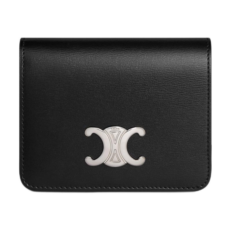 CELINE Calfskin Wallet Men's Black
