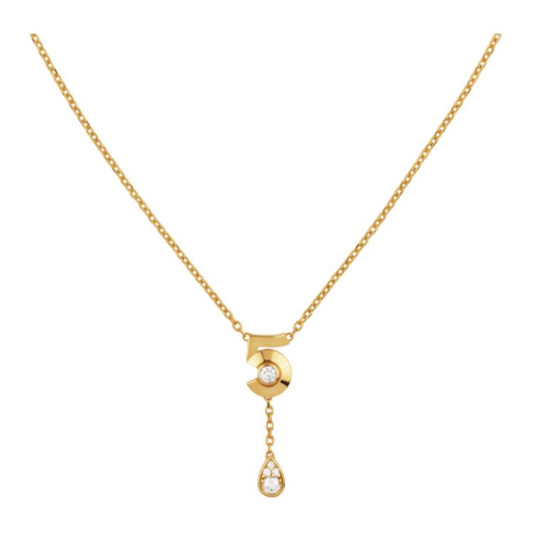 CHANEL 18K Gold Necklaces Unisex Gold