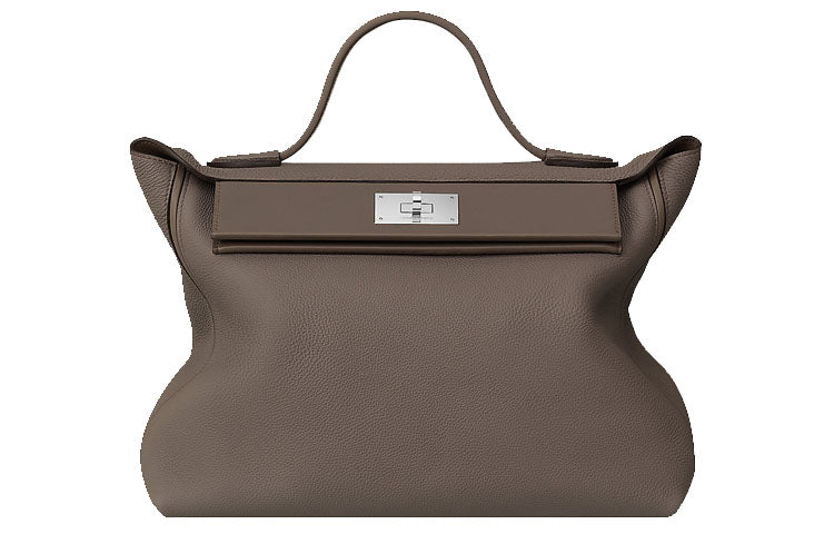 HERMES 24/24 Swift Calfskin Shoulder Bag Crossbody Bag Handbag Women's Tin Gray