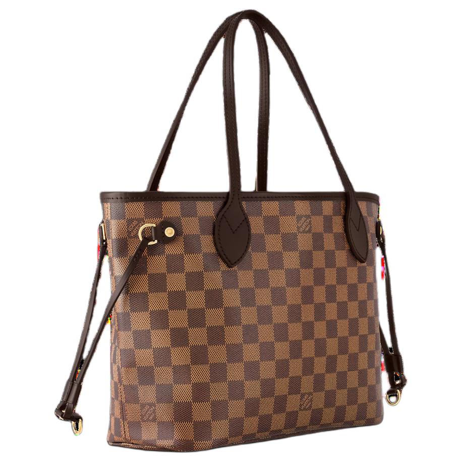 LOUIS VUITTON NEVERFULL Coated Canvas With Leather Tote Bag Shopping Bag Shoulder Bag Handbag Women's Brown