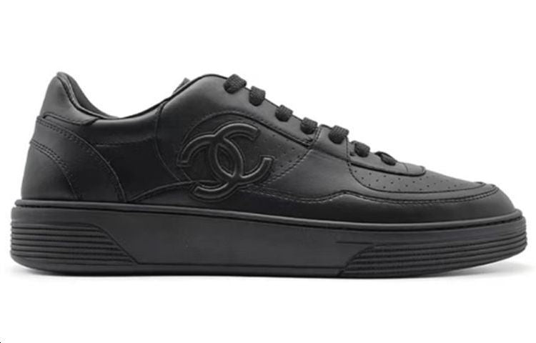 CHANEL Skateboard Shoes Men's Black