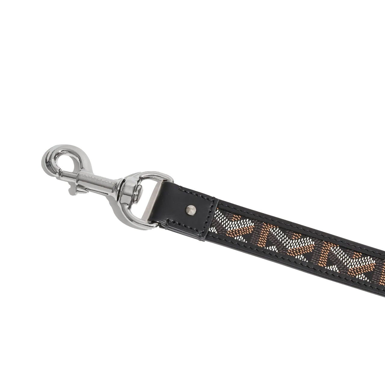 GOYARD Goyardine Canvas With Vauzelles Calfskin Dog's Teeth Bag Straps Unisex Black