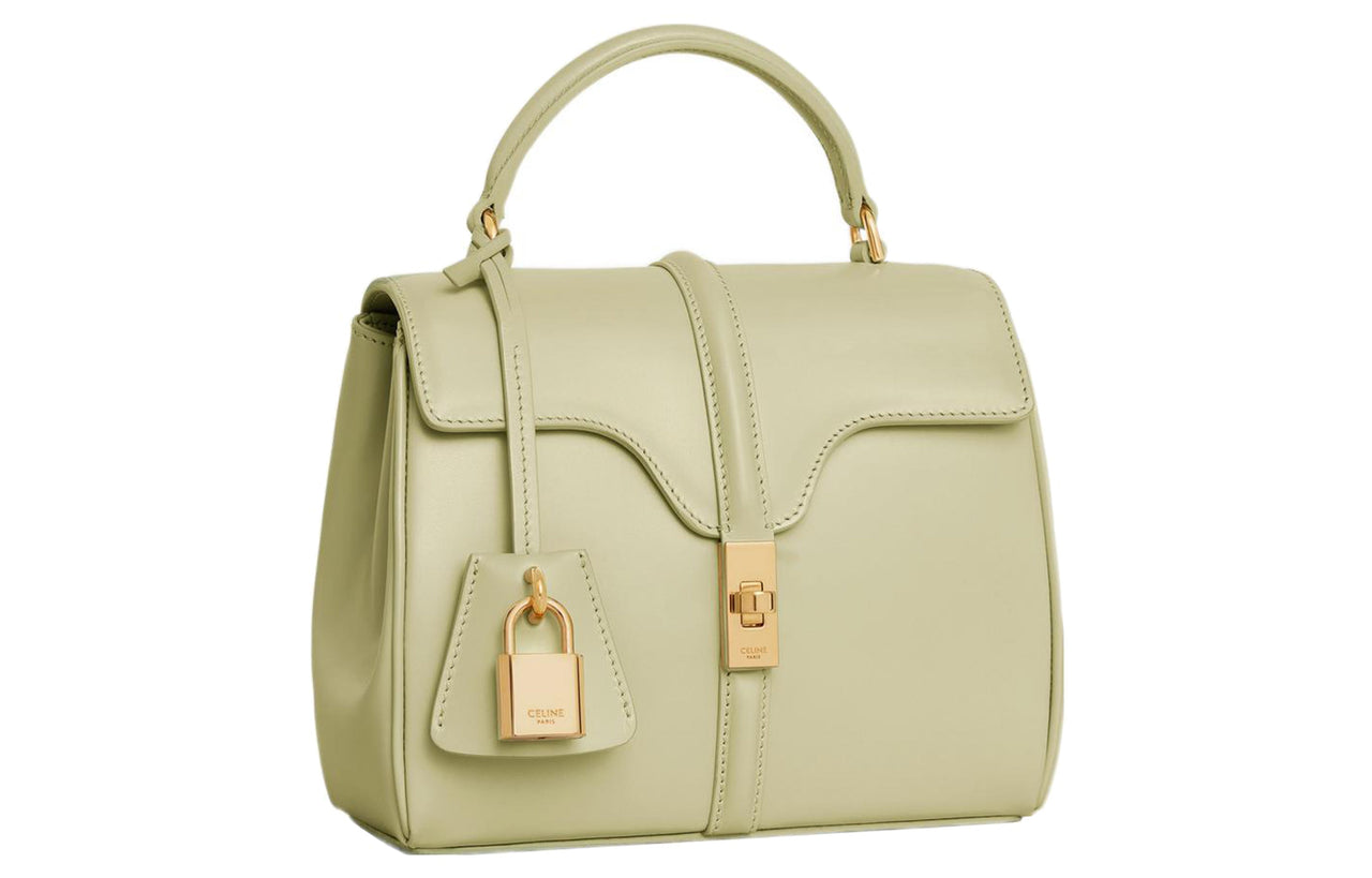 CELINE Calfskin Shoulder Bag Crossbody Bag Handbag Mini Women's Apple Green